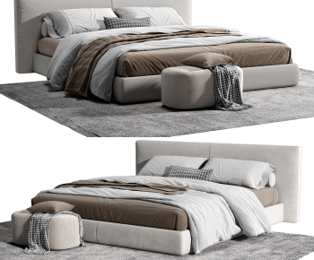 Modern Double Bed-ID:782228953