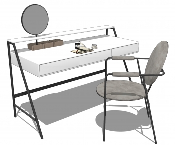 Modern Computer Desk And Chair-ID:957696915