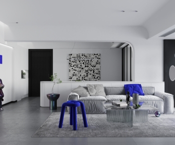 Modern A Living Room-ID:272794012