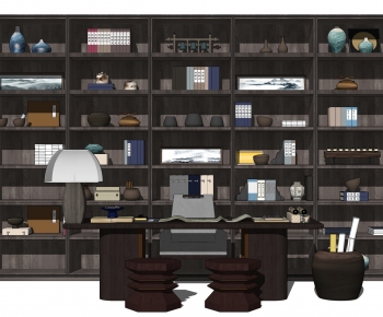 New Chinese Style Bookcase-ID:458709967