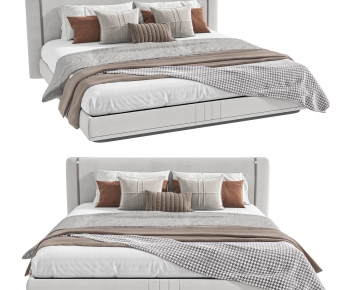 Modern Double Bed-ID:977355962