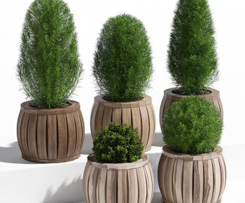 Modern Potted Green Plant-ID:713304045