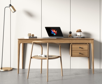Nordic Style Computer Desk And Chair-ID:989237079