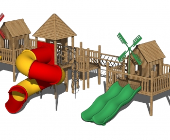 现代儿童滑梯 娱乐器材设备 游乐设施-ID:905869968
