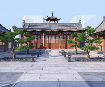 Chinese Style Ancient Architectural Buildings-ID:692148927