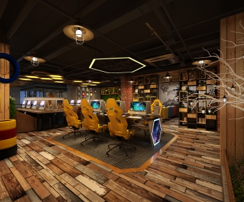 Industrial Style Internet Cafe-ID:331699838