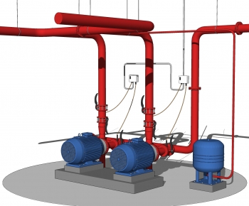 现代水泵 工业设备 管道设施-ID:221955067