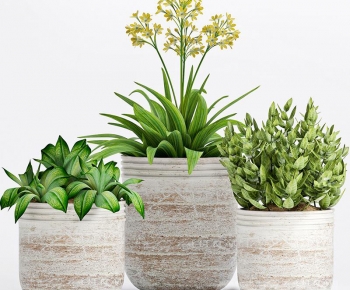 Modern Potted Green Plant-ID:358840945