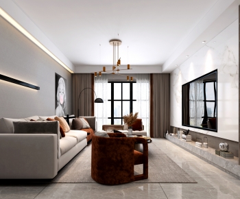 Modern A Living Room-ID:407277117