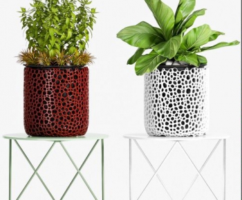 Modern Potted Green Plant-ID:358355053