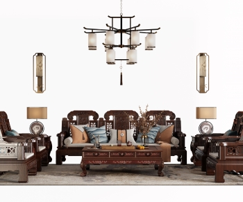 Chinese Style Sofa Combination-ID:670270984