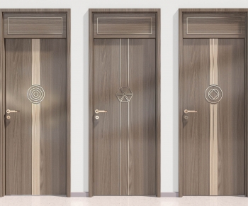 New Chinese Style Single Door-ID:389894962