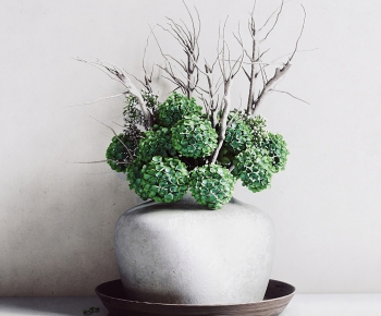 Modern Potted Green Plant-ID:569401033