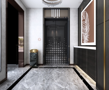 Modern Office Elevator Hall-ID:810717116
