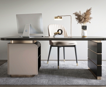 Modern Computer Desk And Chair-ID:158271074