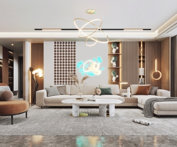 Modern A Living Room-ID:519253974