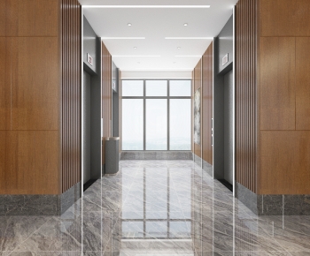 Modern Office Elevator Hall-ID:868113048