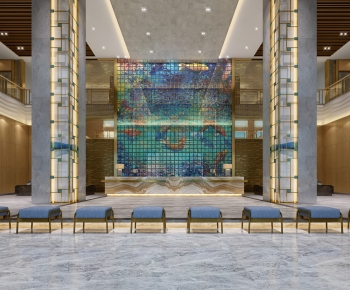 New Chinese Style Lobby Hall-ID:784070973