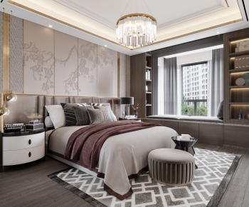 New Chinese Style Bedroom-ID:838435894