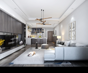 Modern A Living Room-ID:886205914