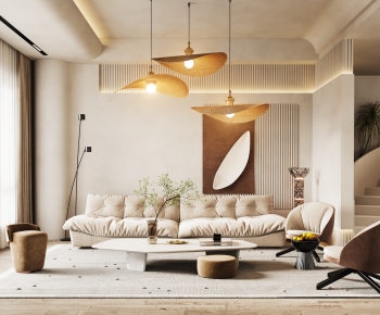 Wabi-sabi Style A Living Room-ID:594525109