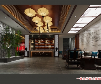 New Chinese Style Lobby Hall-ID:768284089