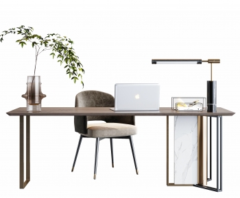 Modern Computer Desk And Chair-ID:229384904