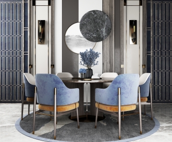 Modern Dining Table And Chairs-ID:415025956