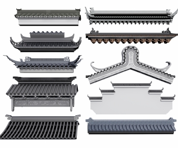 Chinese Style Ancient Architectural Buildings-ID:609822034