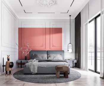 Simple European Style Bedroom-ID:319082989