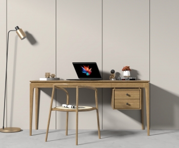 Nordic Style Computer Desk And Chair-ID:691792011