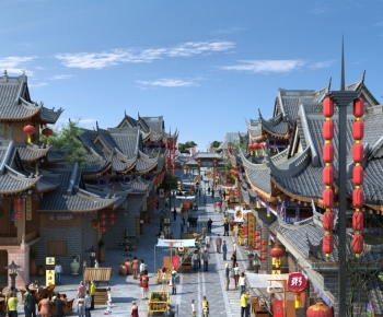 Chinese Style Ancient Architectural Buildings-ID:911276108