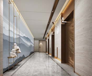 Modern Corridor/elevator Hall-ID:652035002