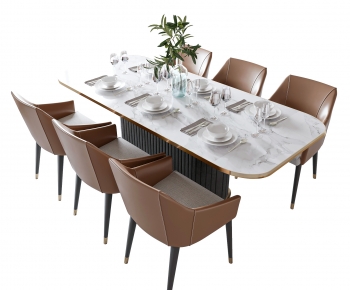 Modern Dining Table And Chairs-ID:726555119