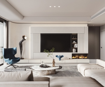 Modern Wabi-sabi Style A Living Room-ID:771989841
