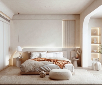 Wabi-sabi Style Bedroom-ID:269797091