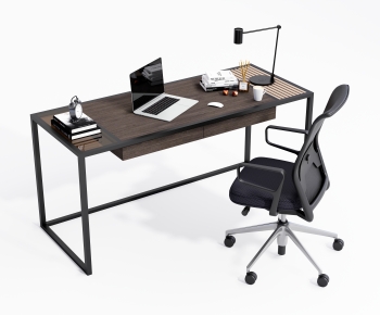 Modern Computer Desk And Chair-ID:460960962