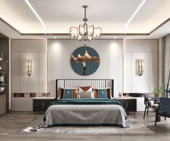 New Chinese Style Bedroom-ID:589782959