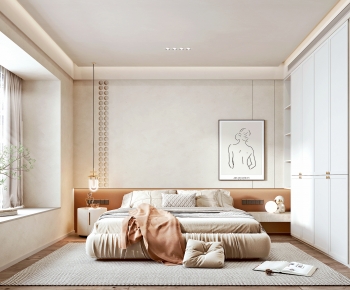 Wabi-sabi Style Bedroom-ID:140244017