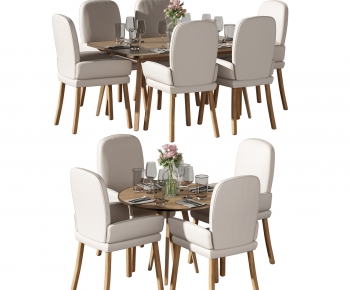 Modern Dining Table And Chairs-ID:406527042