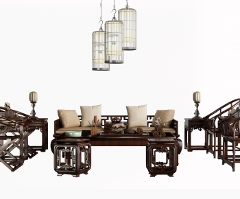 Chinese Style Sofa Combination-ID:456664097