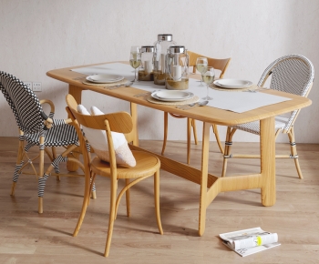 Nordic Style Dining Table And Chairs-ID:809665921