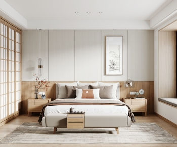 Japanese Style New Chinese Style Bedroom-ID:793926954