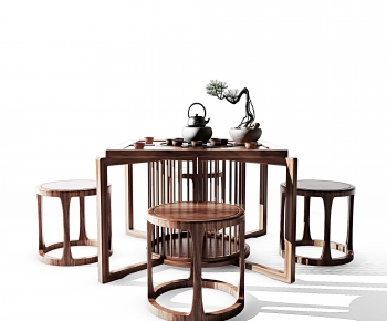 New Chinese Style Tea Tables And Chairs-ID:674671899