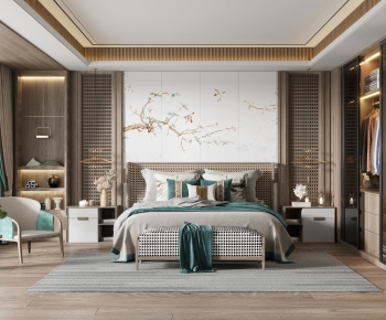 New Chinese Style Bedroom-ID:901828059