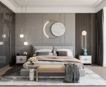 New Chinese Style Bedroom-ID:456325057