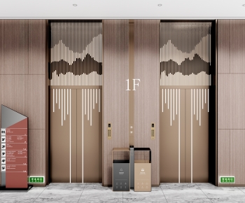 Modern Office Elevator Hall-ID:398830893