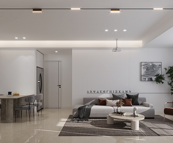 Modern A Living Room-ID:900665045
