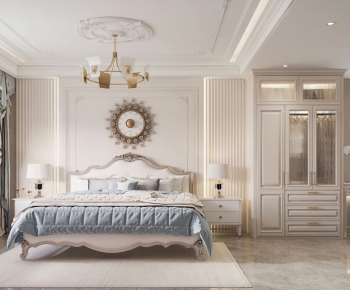 Simple European Style Bedroom-ID:354331024