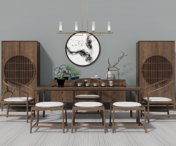 New Chinese Style Tea Tables And Chairs-ID:497431042